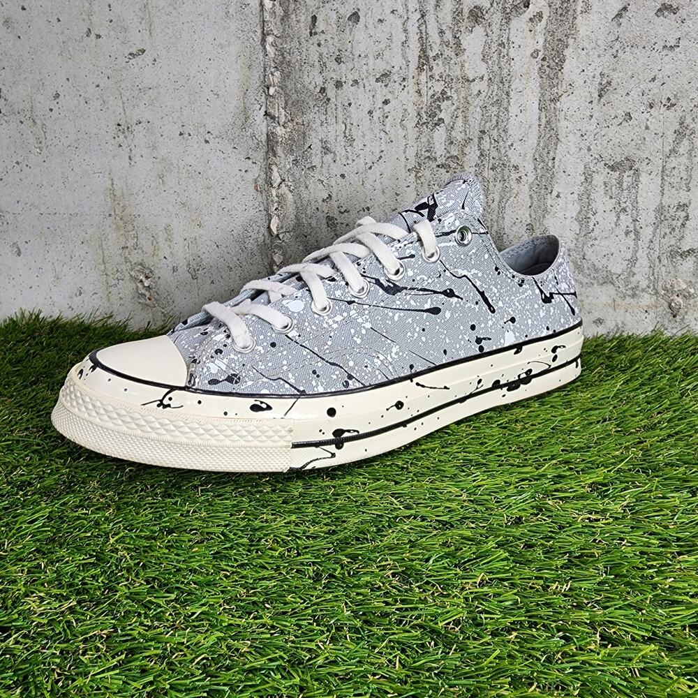 Converse Chuck 70 Archive Paint Splatter Men's Shoes Size 11.5 Gray Canvas